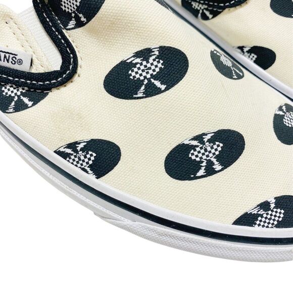 VANS X WACKO MARIA 'OG CLASSIC LX' VINYL GRAPHIC PRINT SLIP-ON SNEAKERS - Picture 9 of 10